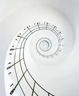 Handrail Prints: Spiral Staircase