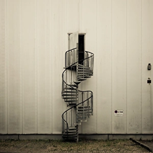 Images Dated 17th July 2010: Spiral staircase with open door
