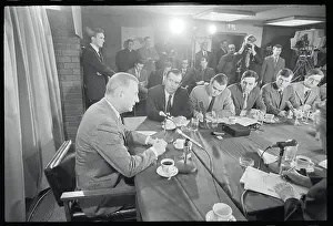 Agnew Prints: Spiro Agnew Conversing with News Media