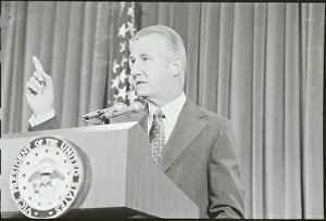 Agnew Prints: Spiro T. Agnew Gesturing at Podium