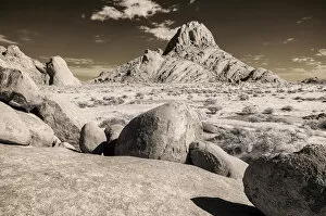 The Spitzkoppe or Inselberg photographed in Infrared, Spitzkoppe, Erongo Region, Namibia, Africa