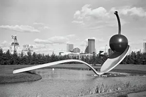 Artificial Lake Prints: Spoonbridge and Cherry by Claes Oldenburg and Coosje van Bruggen