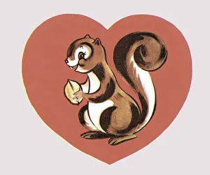 Illustration And Painti Gallery: Squirrel Holding Nut