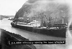 SS Ancon at the Opening of The Panama Canal