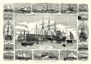 Isambard Kingdom Brunel (1806 - 1859) Gallery: SS Great Eastern (Leviathan), iron sailing steamship