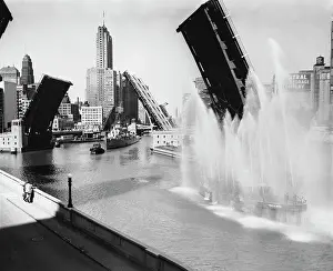 SS Joseph P. Kennedy on the Chicago River