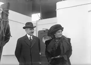 Publisher Prints: S.S. McClure and Maria Montessori on Ship Deck