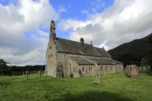 Dave Porter's UK, European and World Landscapes Gallery: St Begas Church on the shore of Bassenthwaite lake, Lake District National Park, Cumbria County