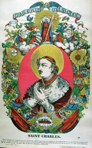 Poster Prints: St Charles of Borromeo, 16th century Italian priest, 19th century