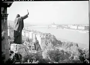 Landforms Prints: St. Gellert's Memorial Overlooking Danube