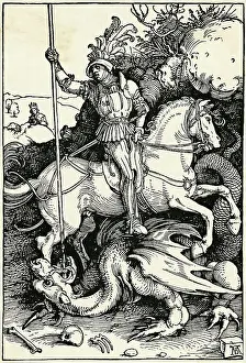 St. George and the Dragon by Albrecht Durer