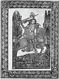 Armor Prints: St. George Slaying Dragon; Dotted Print