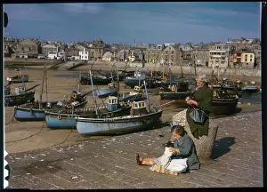 Ives Prints: St. Ives Harbor Scene