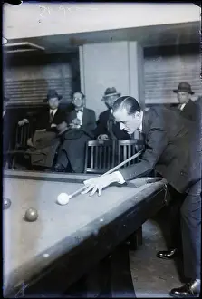 Stick Prints: St. Jean About To Make A Pool Shot