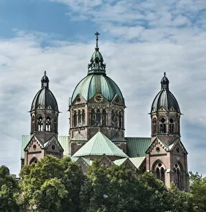 Images Dated 10th August 2014: St. Lukes Church, St. Lukas or Lukaskirche, Munich, Upper Bavaria, Bavaria, Germany