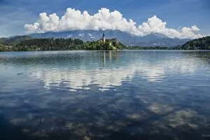 Images Dated 9th May 2012: St. Marys church on Bled Lake island in Slovenia