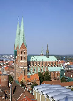 Images Dated 6th September 2014: St. Marys Church, Lubeck, Schleswig-Holstein, Germany
