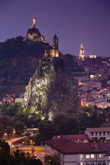 Images Dated 16th April 2016: St-Michel d Aiguilhe and Cathedrale Notre-Dame