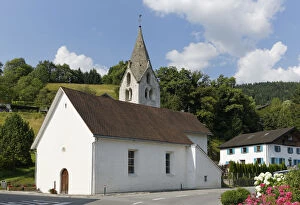 Images Dated 14th July 2013: St. Nicholas Church, Bludesch, Walgau, Vorarlberg, Austria
