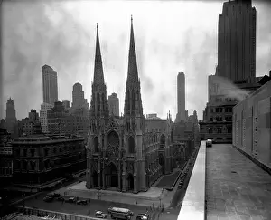 Architect Prints: St. Patrick's Cathedral, Rooftop View