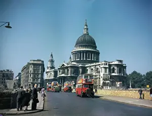 Neoclassical Prints: St. Paul's Cathedral Surrounded by Bomb Sites 1947