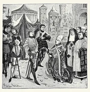 Knights Prints: St. Remy Begging of Clovis