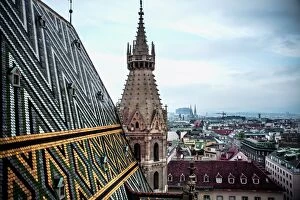 Images Dated 13th September 2010: St. Stephen Cathedral overlooking Vienna