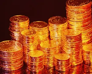 Golden Prints: Stack on chocolate coins
