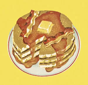Images Dated 31st August 2017: Stack of Pancakes