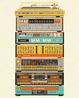 Stack of Stereo Components