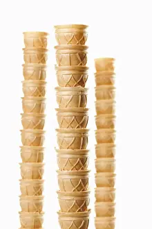 Stacked up ice-cream wavers