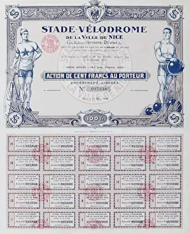 Cyclist Prints: Stade-Velodrome de la Ville de Nice Bond