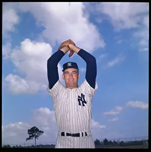 Bill Stafford with Arms over Head