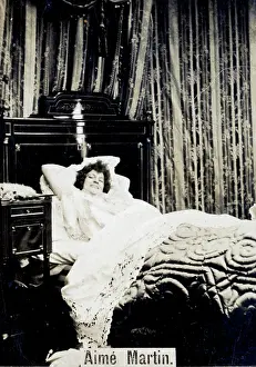 Sleep Prints: Stage Actress Aime Martin on Ogden's Cigarette Card, circa 1894-1907