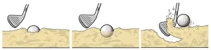 Low Section Prints: Three stage of bunker shot