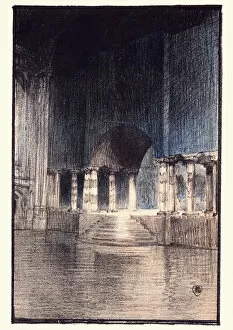 Images Dated 15th April 2016: Stage in the Guildhall, London, 1900