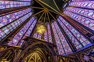 Images Dated 9th July 2014: Stained Glass of Sainte-Chapelle