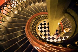 Spiral Stair Abstracts Gallery: stairs, architecture, baton rouge, capitol building, day, government building, high angle view