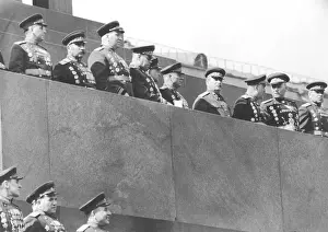 May Day Prints: Stalin Reviewing Troops In Moscow