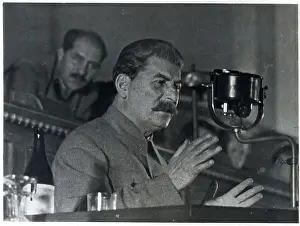 Stalin Speaking at Congress