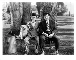 Lac0045 Prints: Stan Laurel And Oliver Hardy In Laughing Gravy