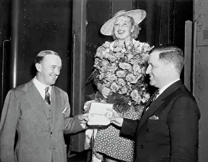 Mayor Prints: Stan Laurel Receiving Key to Atlantic City