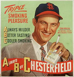 Arc0006085 Prints: Stan Musial Chesterfield