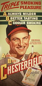 Arc0006085 Prints: Stan Musial Cigarette Sign