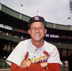 Stan Musial Prints: Stan Musial at Polo Grounds