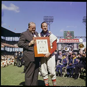 Stan Musial Receiving Award