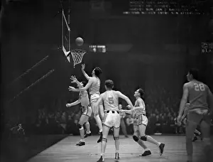 Prints of Hank Luisetti, number 7 Hoops Through Time: A Visual Journey of Basketball History: Stanford and C.C.N.Y
