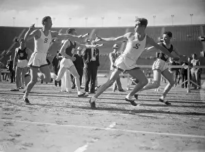 Stanford University Relay Racers in Action