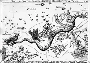 Centaur Prints: Star Chart Drawing Of 11 Constellations