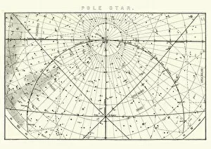 The Magical World of Illustration Gallery: Star chart for the Polestar (Polaris), 19th Century